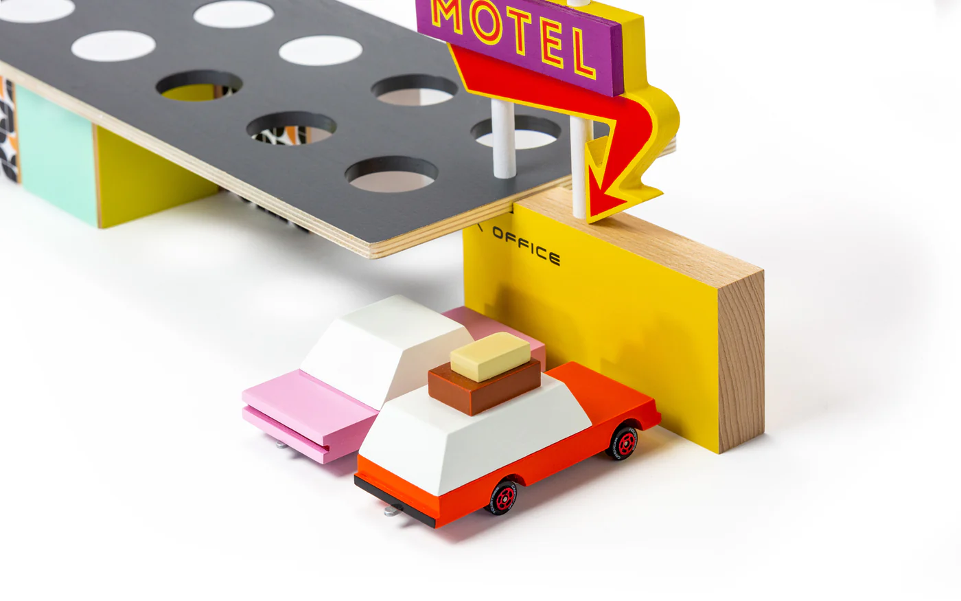 Candylab Lone Cactus Motel motel in legno per Candycar