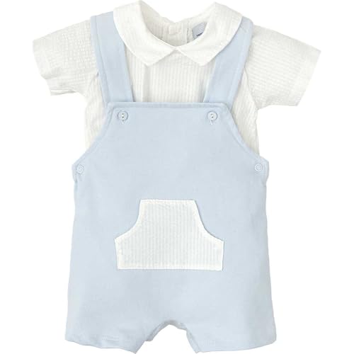 Babidu Set Salopette Corta e T-shirt Bimbo 2 Anni Tasca