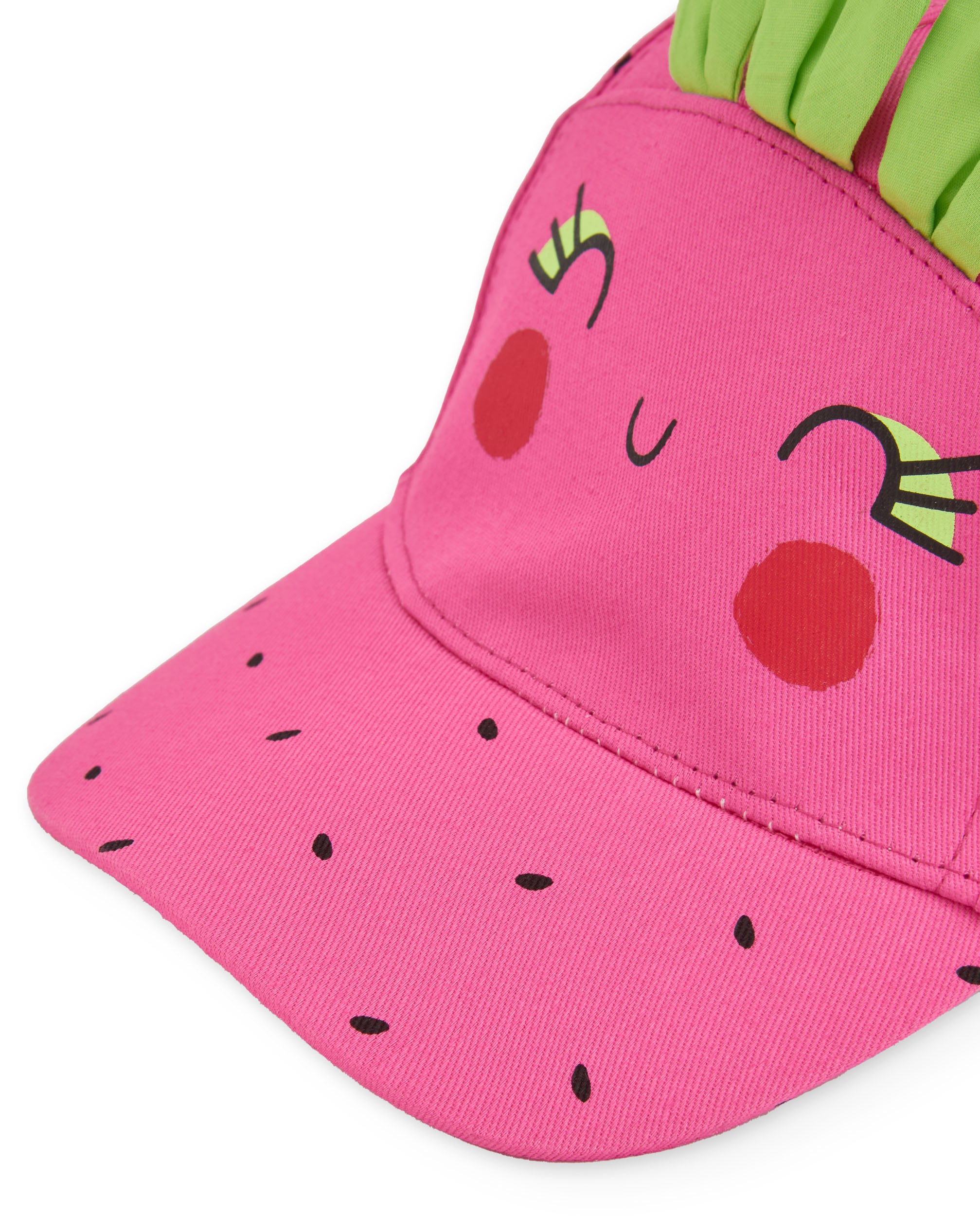 Tuc Tuc cappello bambina rosa foglie con visiera