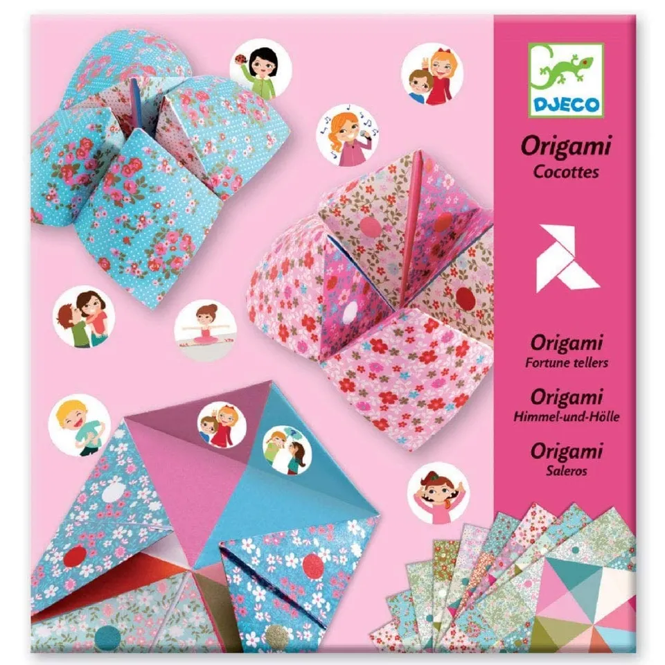 Djeco indovino fiori origami set artistico 24 fogli