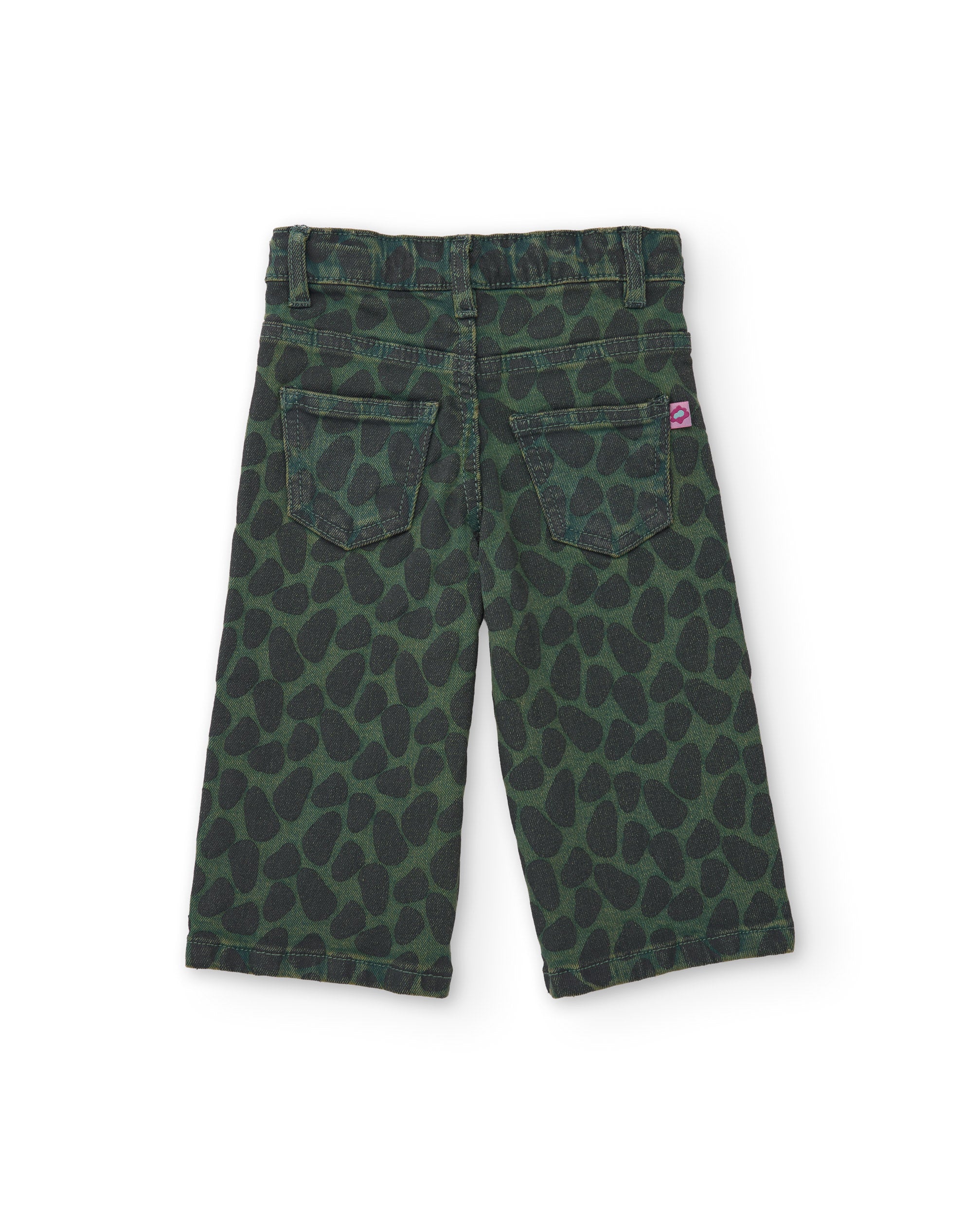 Tuc Tuc pantalone bimba verde animalier