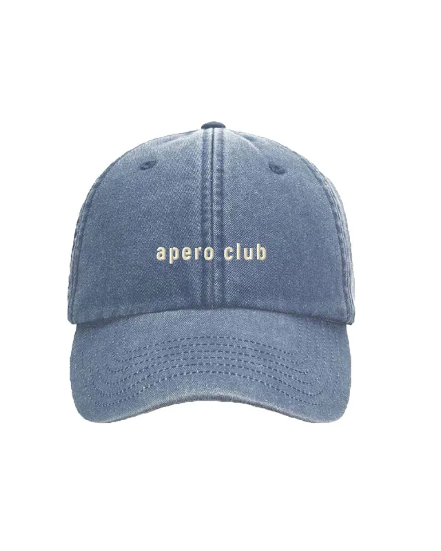 Ella and Rapha Apero Club cappellino blu regolabile unisex