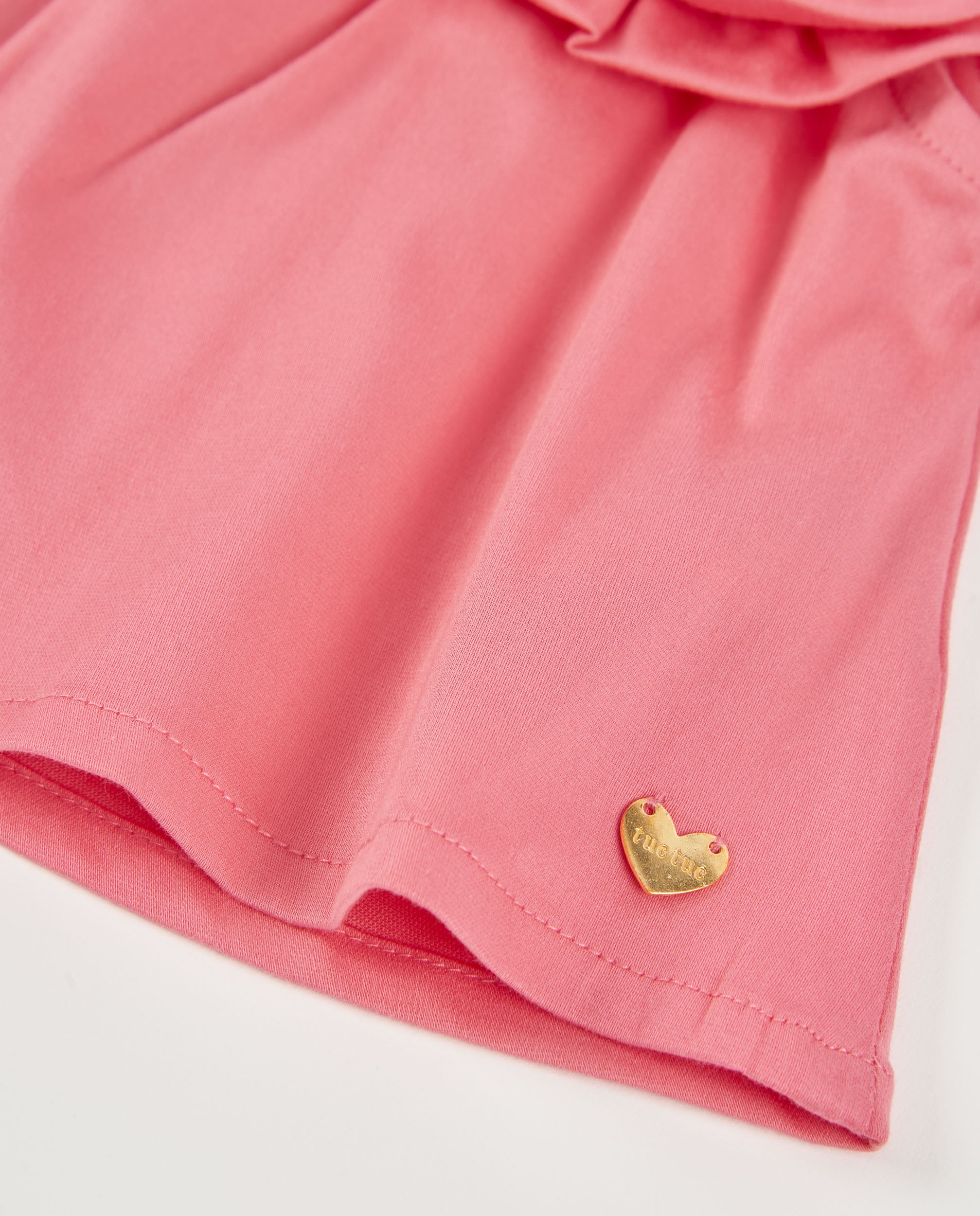 Tuc tuc blusa bambina tessuto fiore rosa