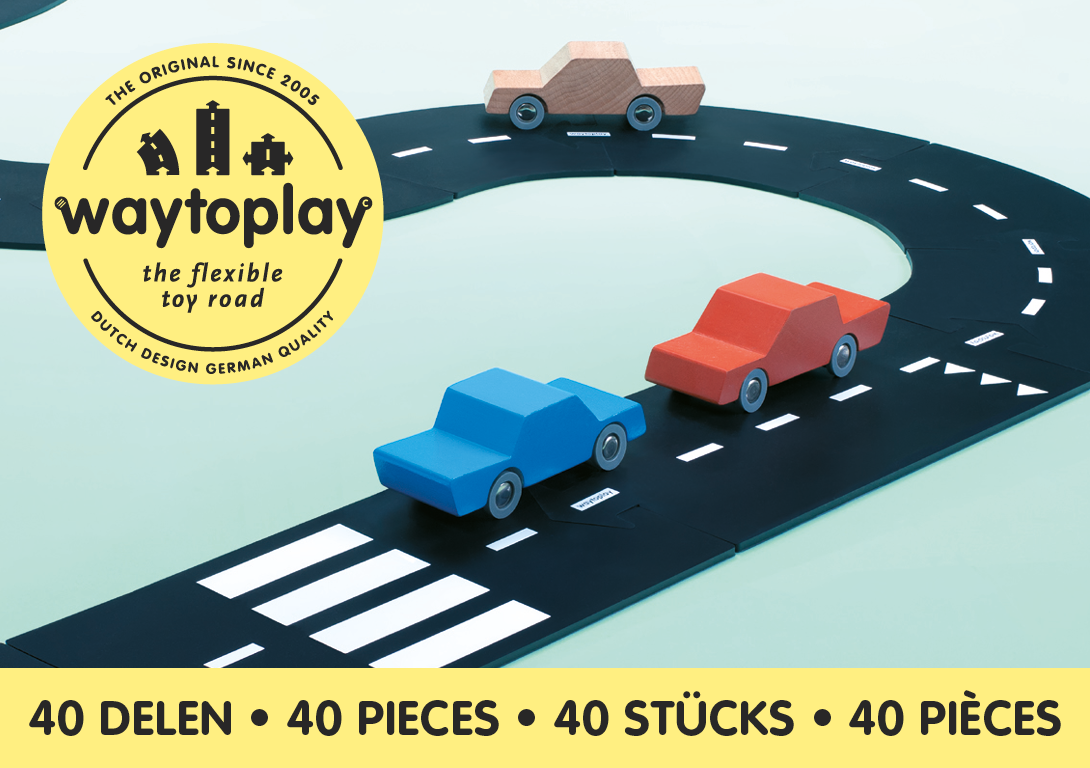Waytoplay King of the Road pista macchinine 40 pezzi