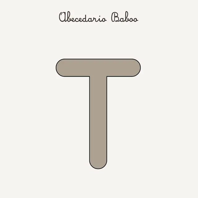 Baboo Abecedario Lettera T Schede PDF Prescolare A4 Download