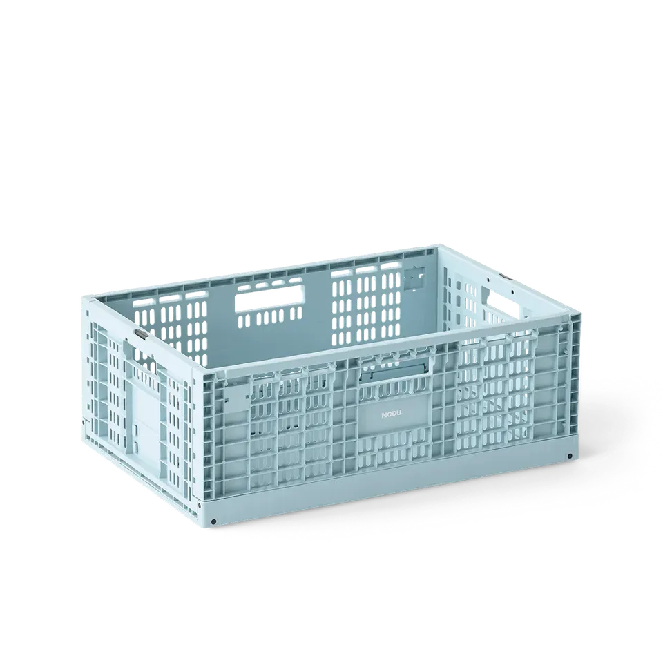 MODU Storage Crate cassetta contenitore azzurra 60x40