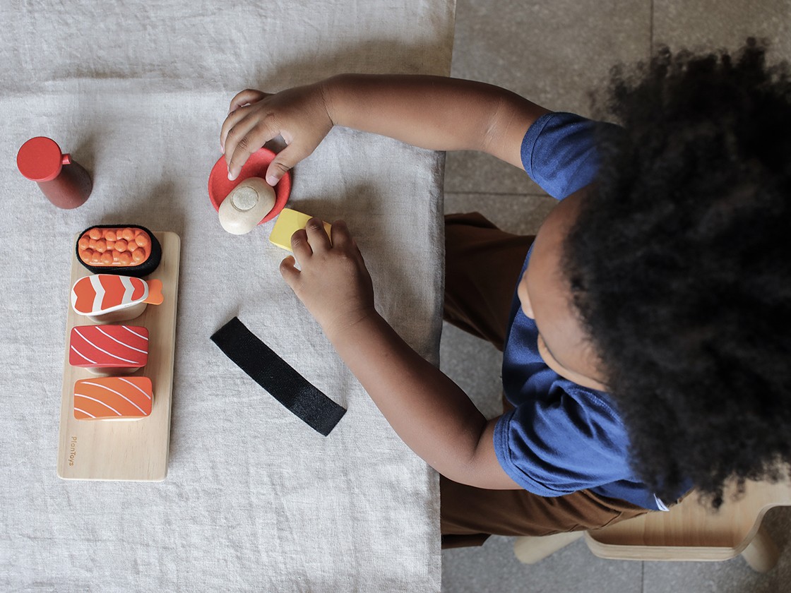 PlanToys Sushi Set gioco simbolico in legno
