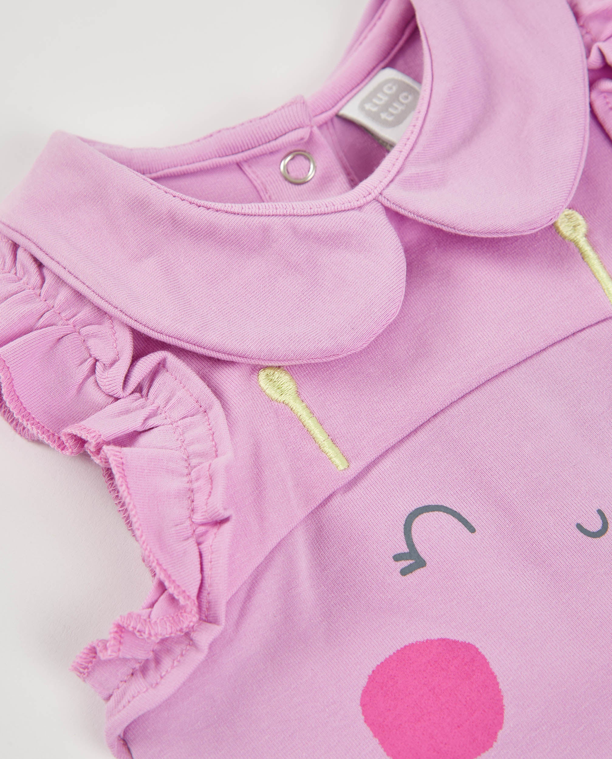 Tuc Tuc pagliaccetto neonata maglia rosa fiori