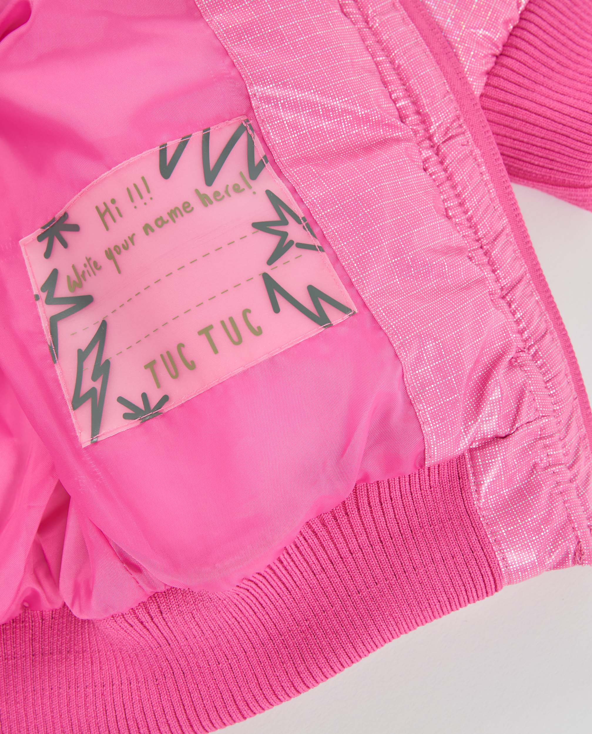 Tuc Tuc piumino bambina rosa con cappuccio imbottito
