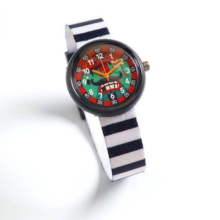 Djeco Pirata orologio bambini al quarzo resistente acqua
