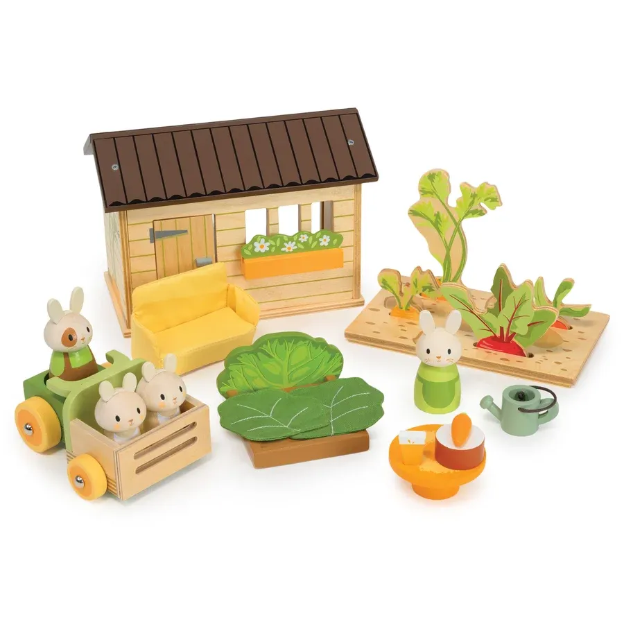 Tender Leaf Bunny's Carrot Patch mini mondo legno