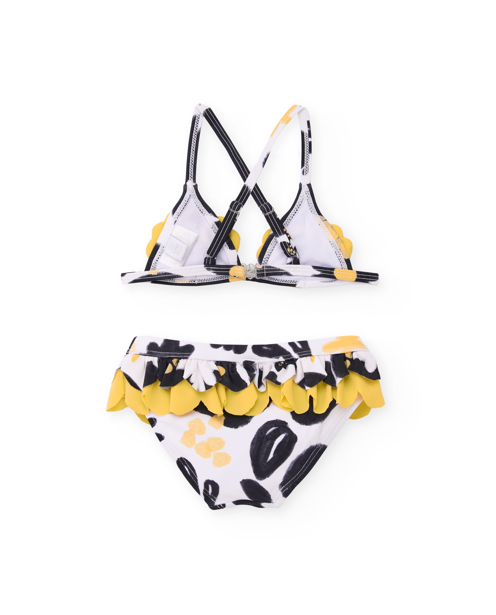 Tuc Tuc bikini bambina giallo fiori paillettes