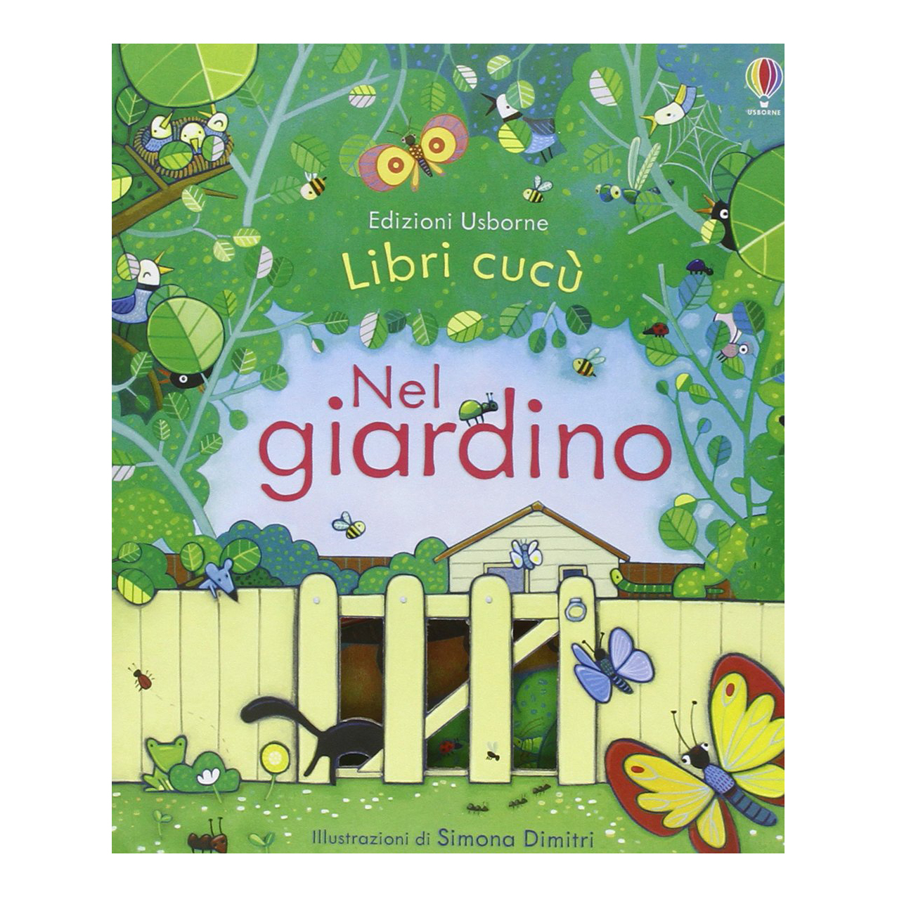 Usborne Libri cucù Nel giardino cartonato con finestrelle
