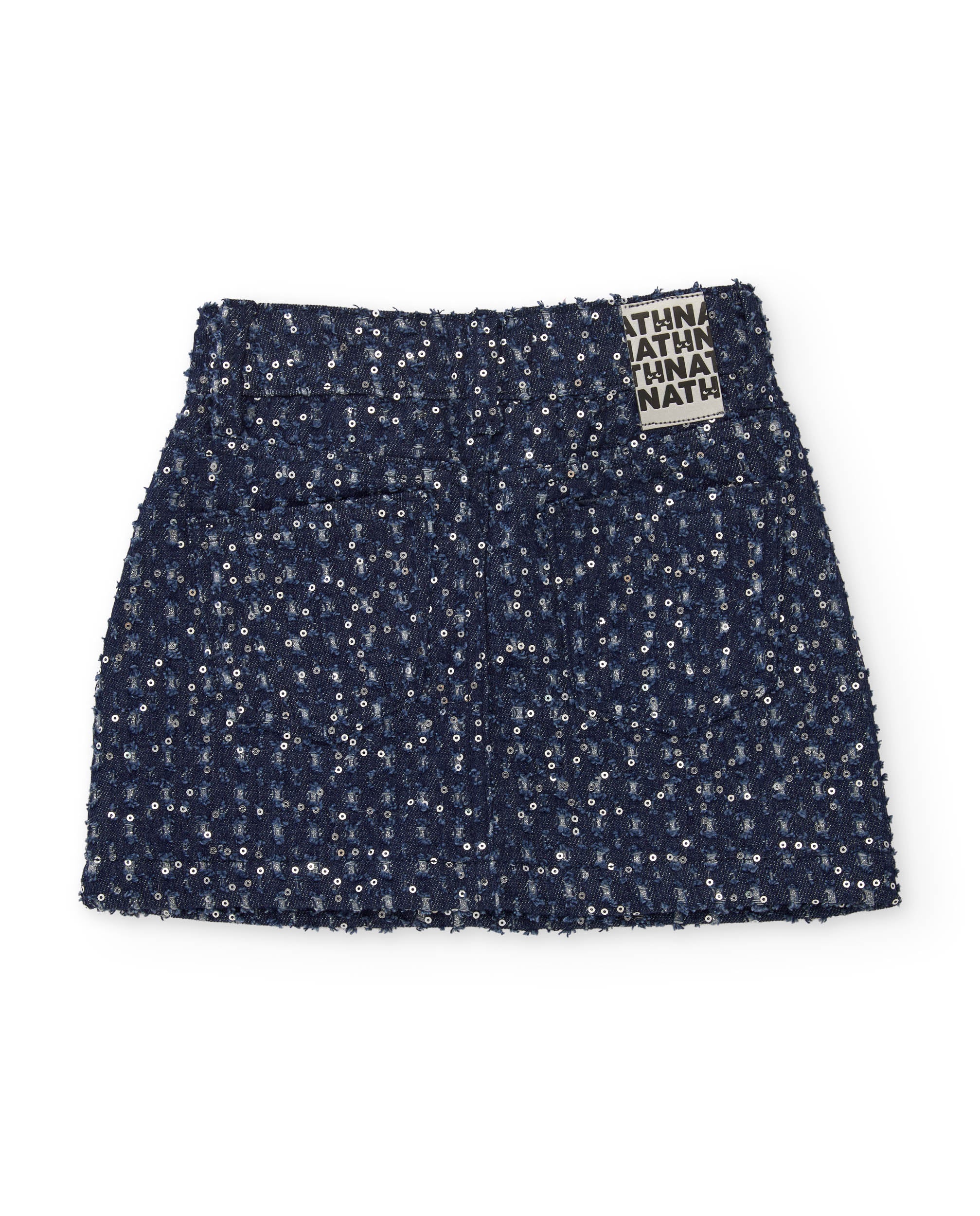 Tuc Tuc Gonna Jeans Bimba Blu Paillettes Mini