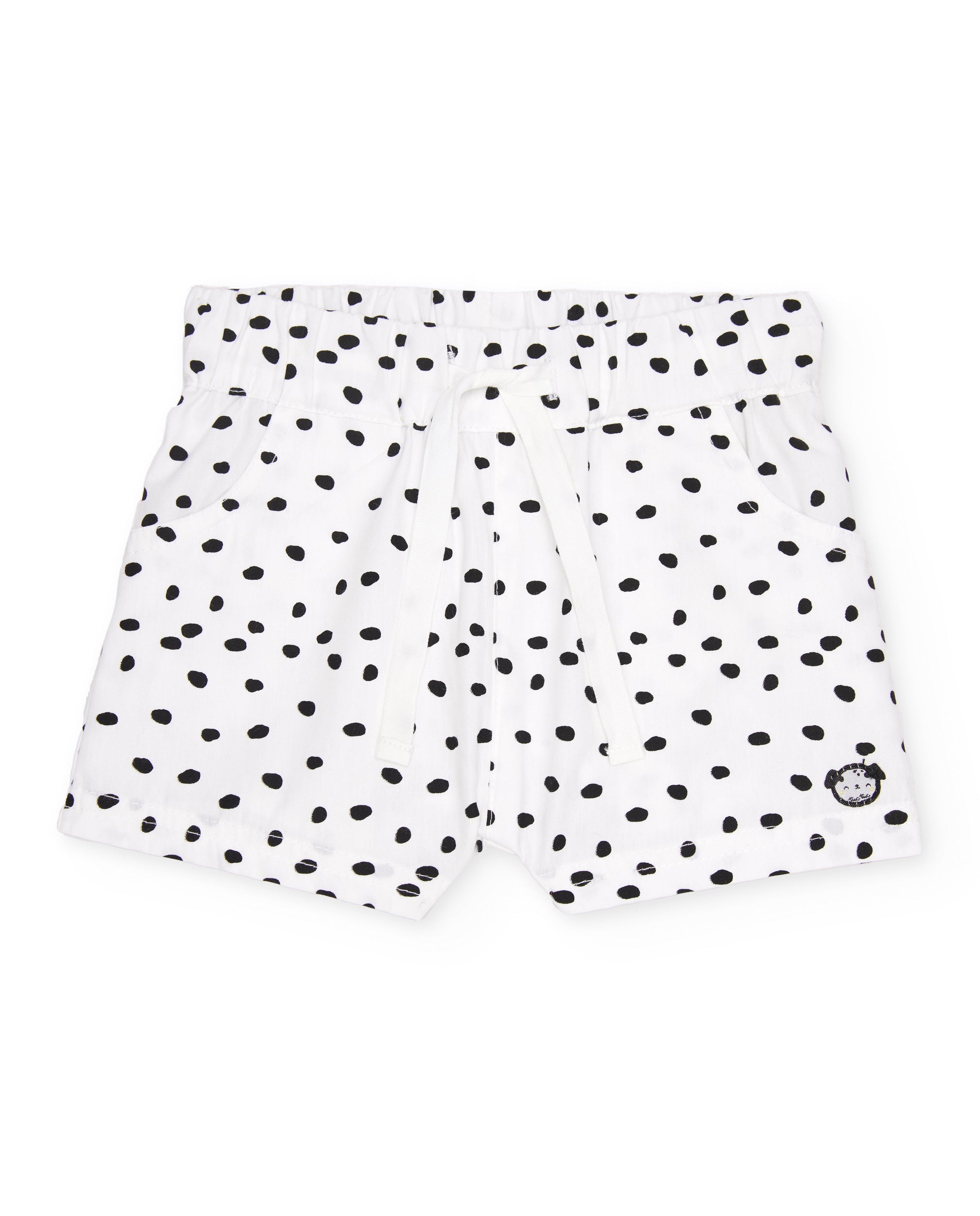 Tuc Tuc completo neonata maglia shorts bianco cagnolino