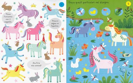 Usborne Blocco Scaccia-Noia Unicorni libro 100 pagine
