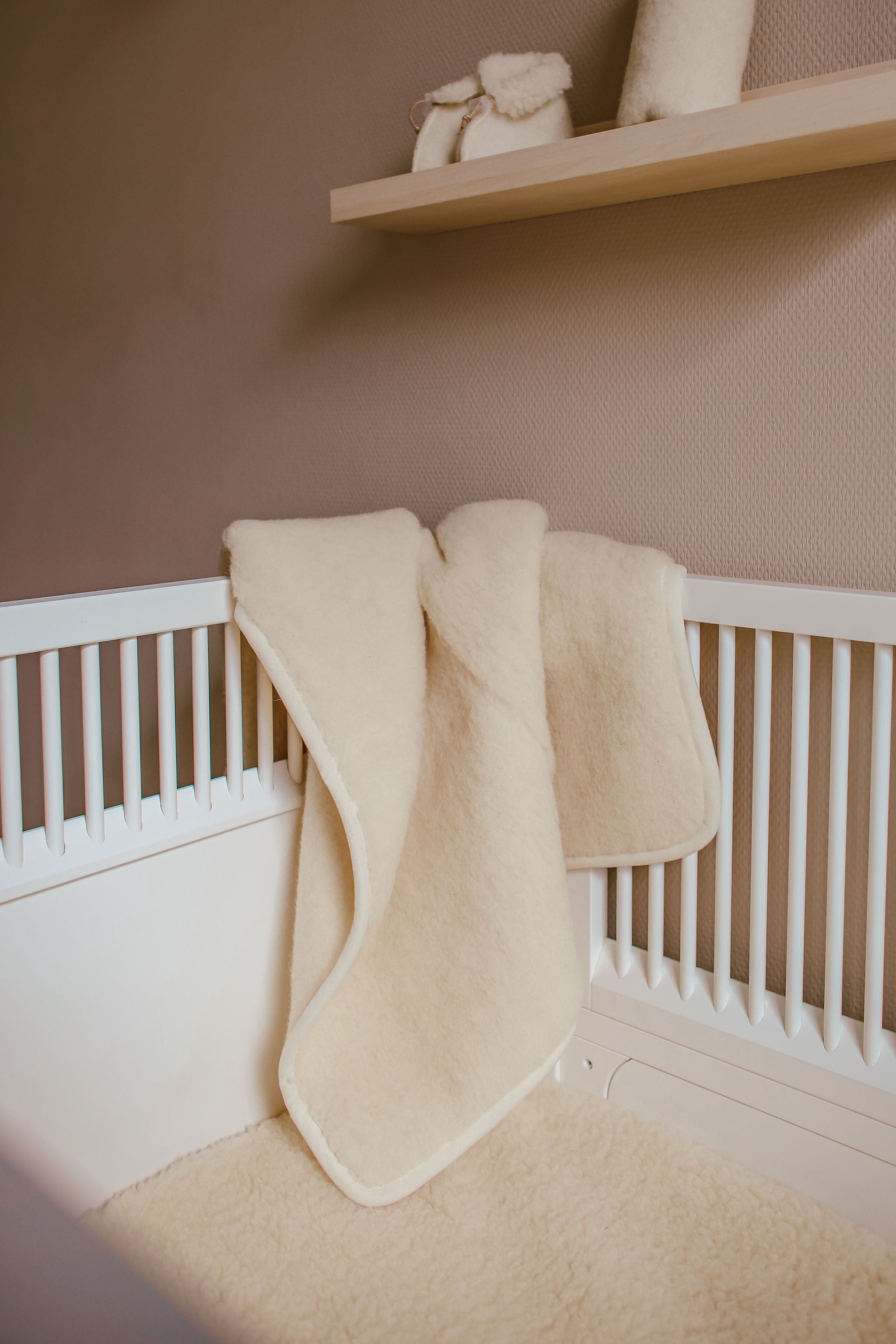Kico Label Soft coperta neonato lana merino fluffy