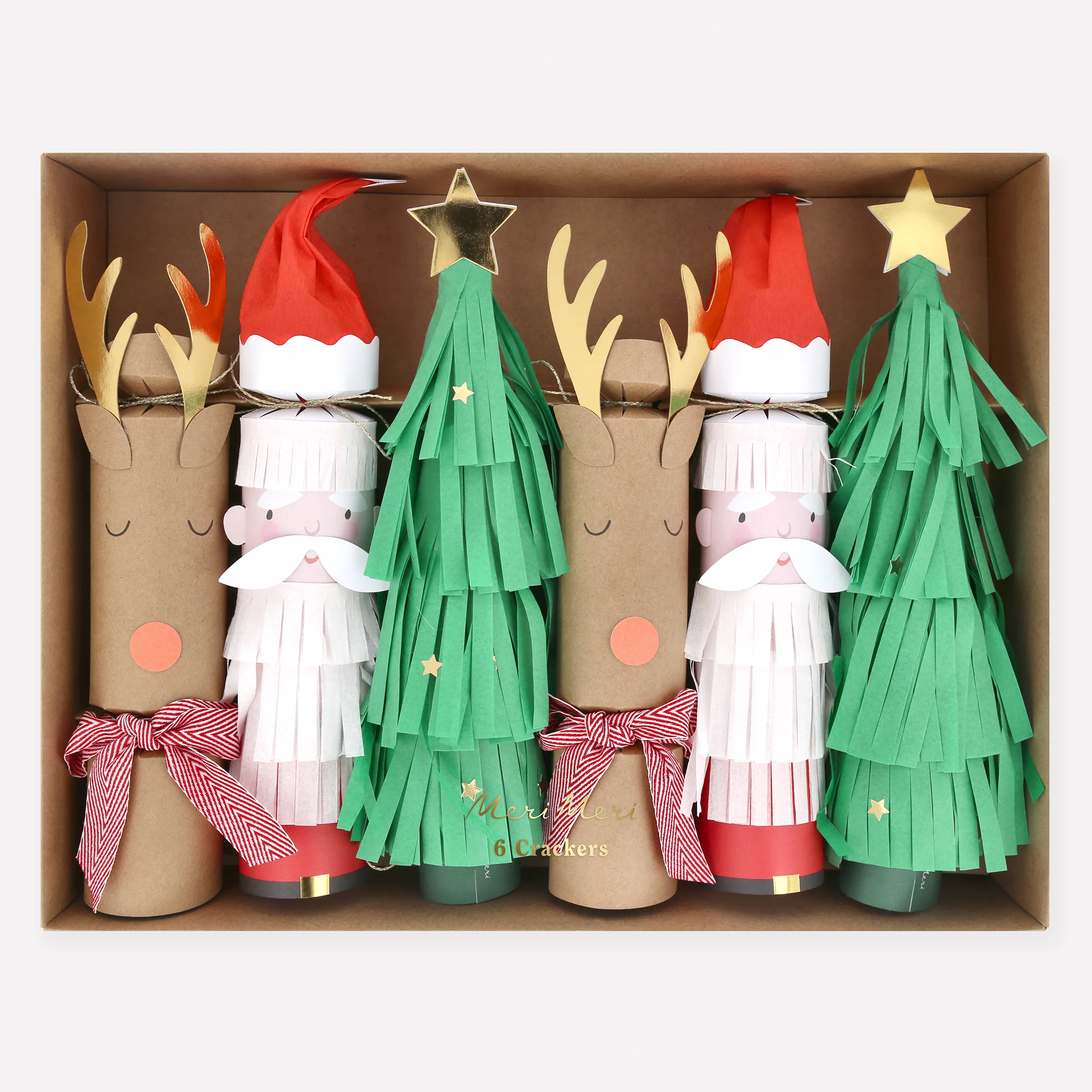 Meri Meri Crackers sorpresa Natale 6 pezzi gioco