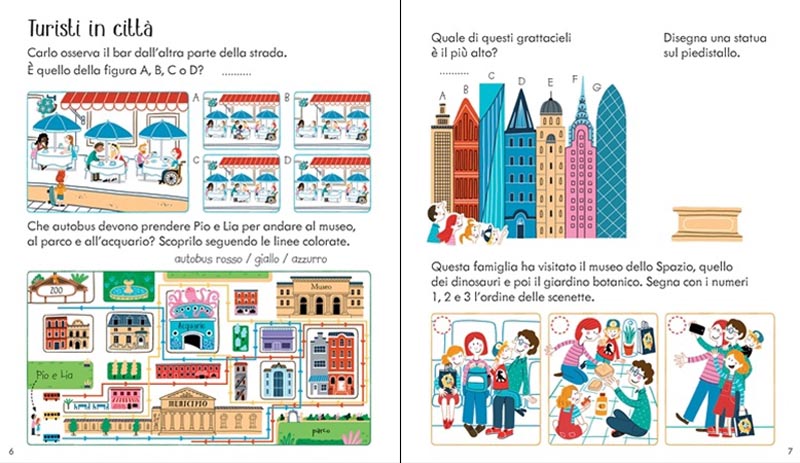 Usborne Vacanze libro giochi 64 pagine copertina rigida
