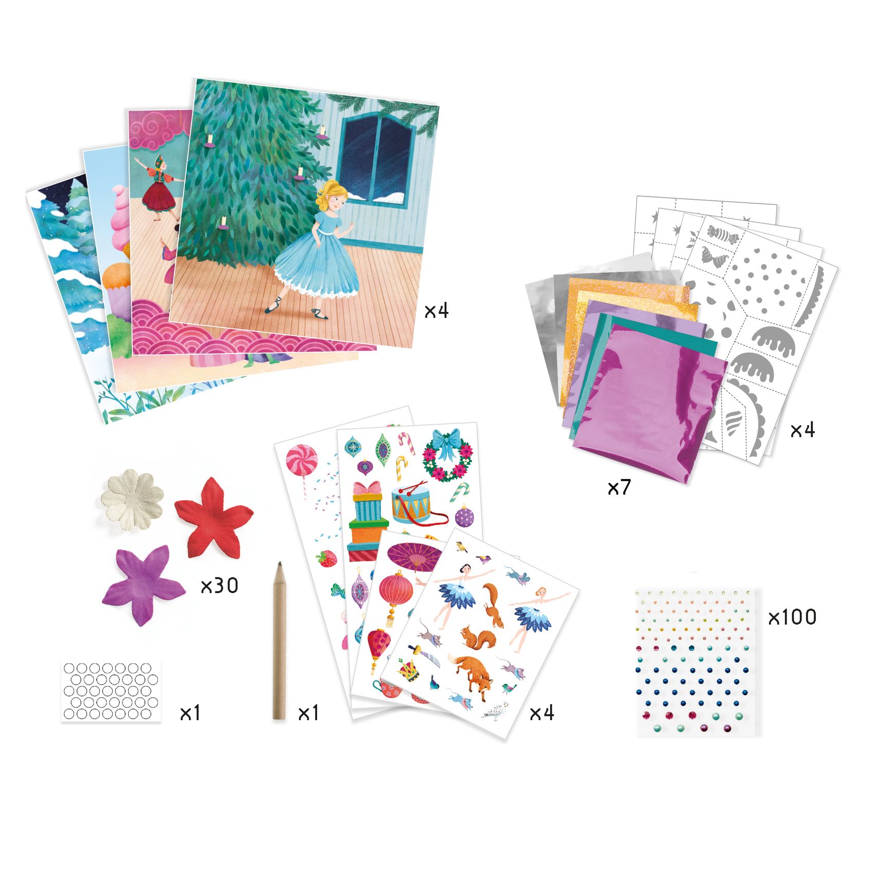 Djeco Schiaccianoci kit creativo bimbi 4 attività