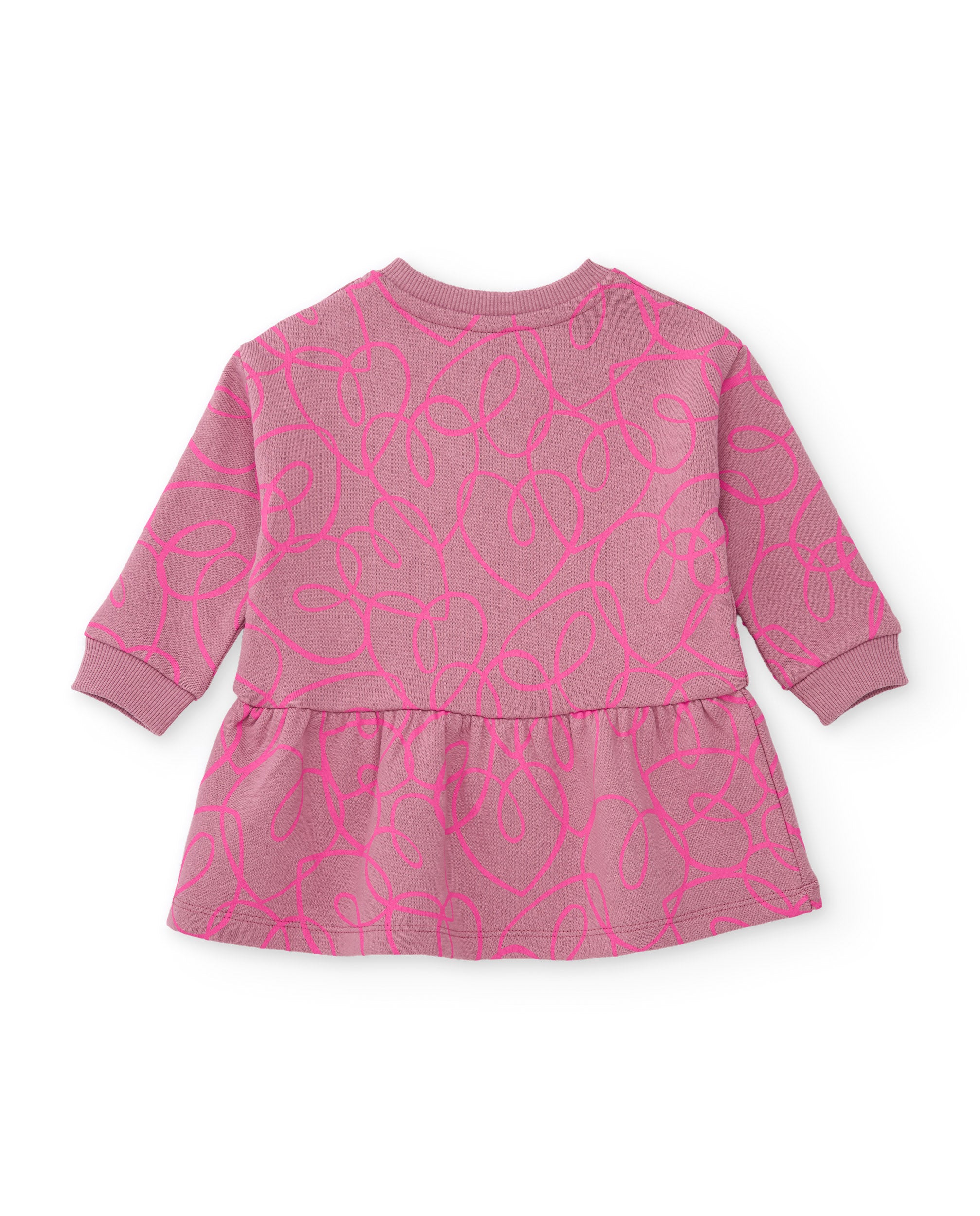 Tuc Tuc More Love vestito felpa rosa fantasia