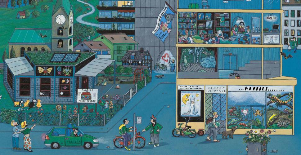 Topipittori La notte libro bambini cartonato 2+ anni