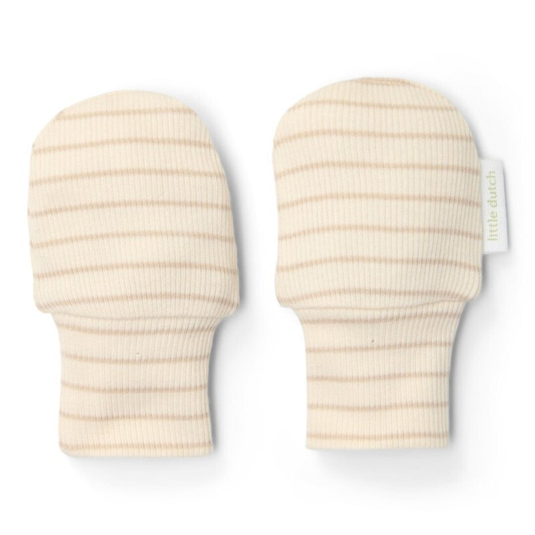 Little Dutch Little Goose muffole neonato beige a righe