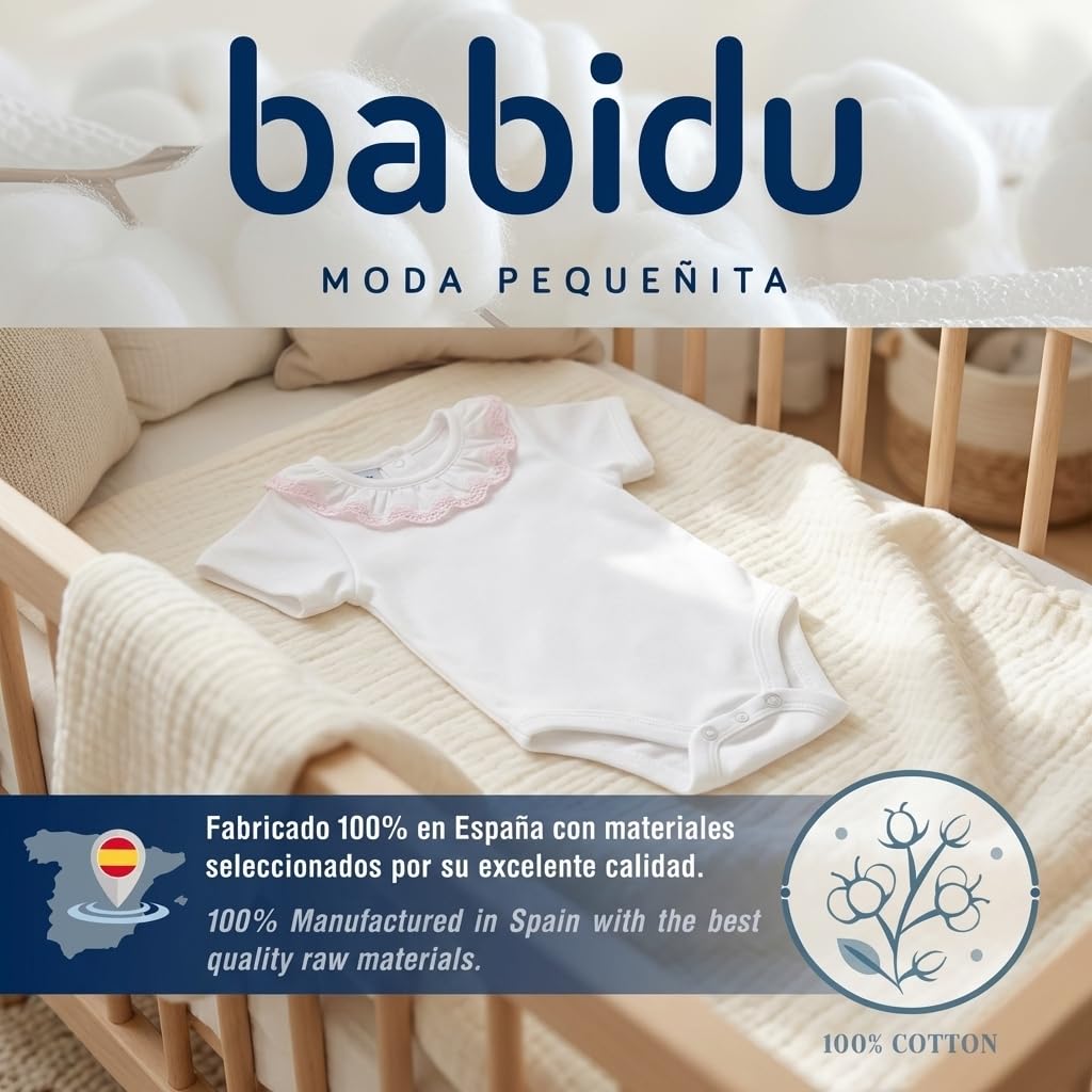 Babidu Basic body manica corta cotone con volant