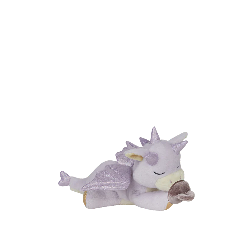 OlliElla Baby Binky Dragon peluche Misty Lavender 23 cm
