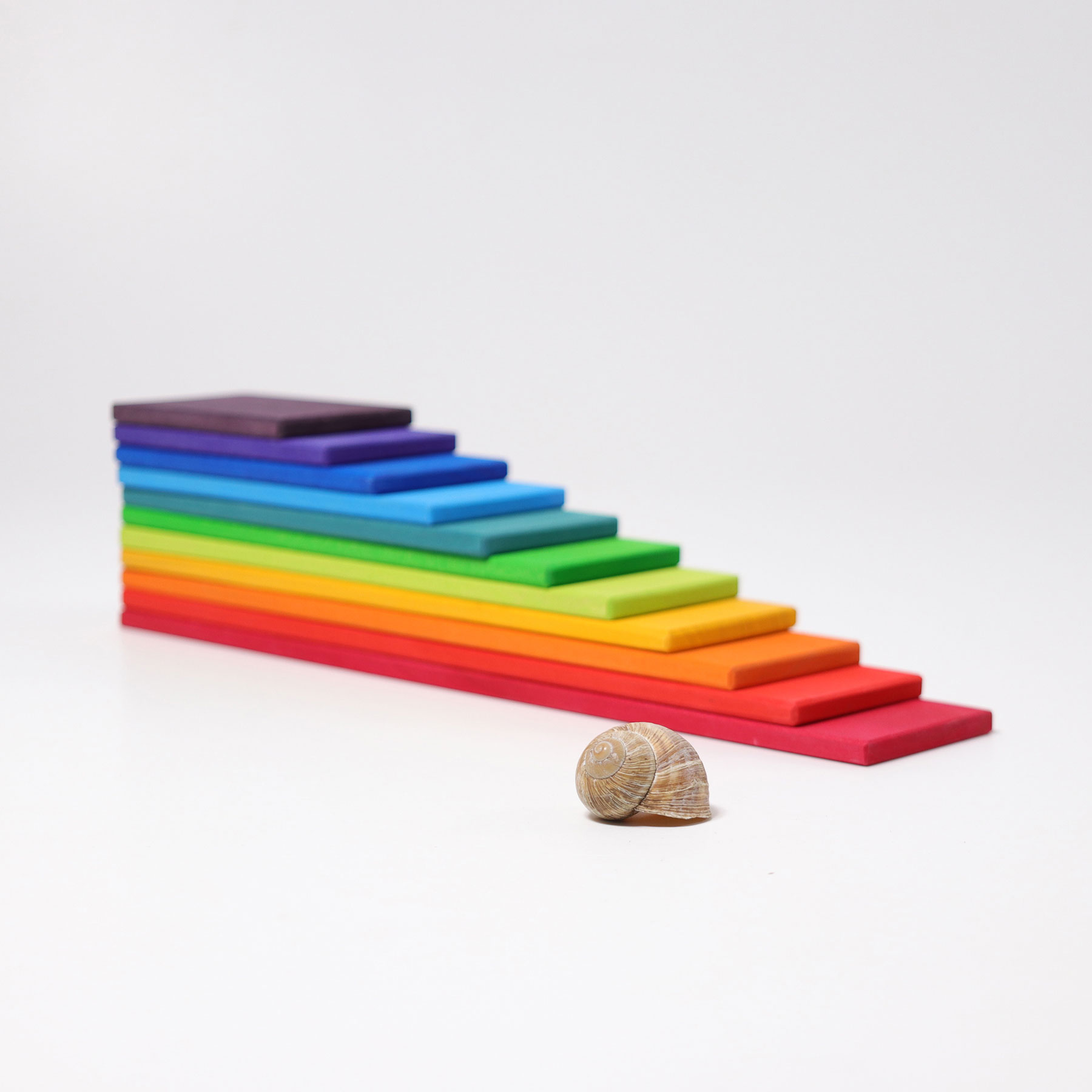 Grimm's Building Boards listelli arcobaleno legno 11 pezzi 12 mesi+