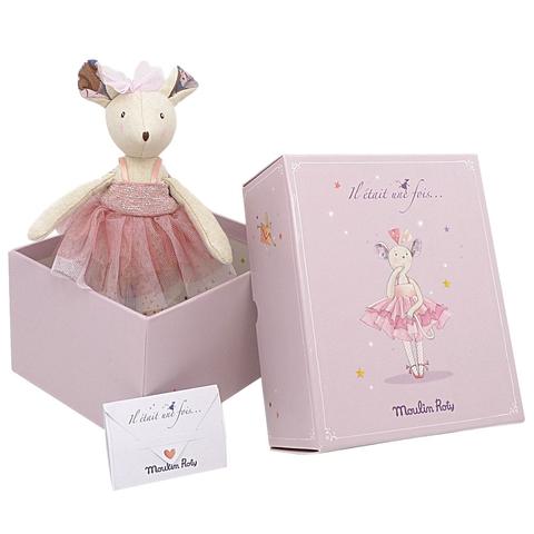 Moulin Roty Il était une fois Topo Ballerina pupazzo tutù rosa