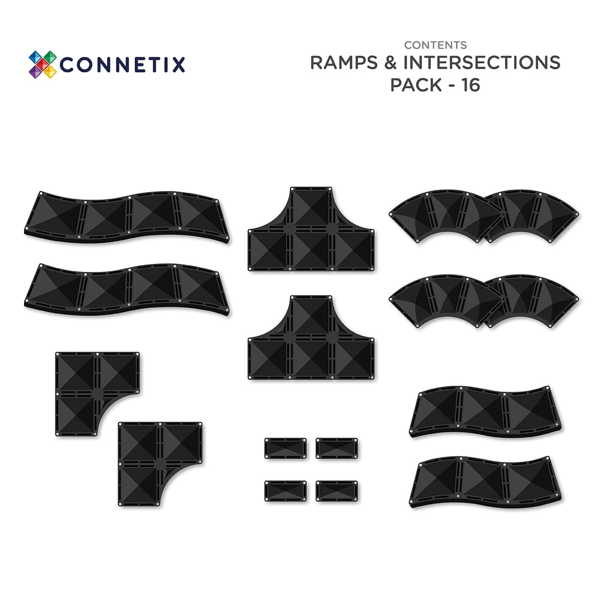 Connetix Road Pack costruzioni magnetiche 16 pezzi strade