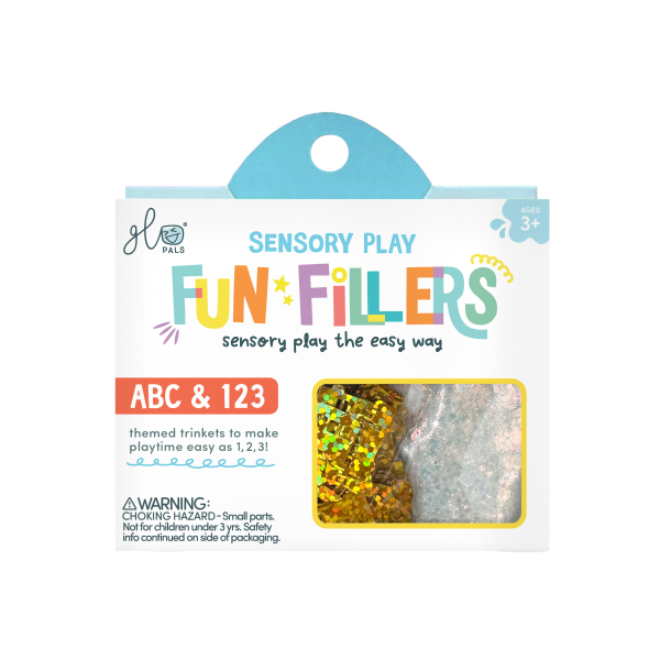 Glo Pals ABC ricarica bottiglia sensoriale con glitter