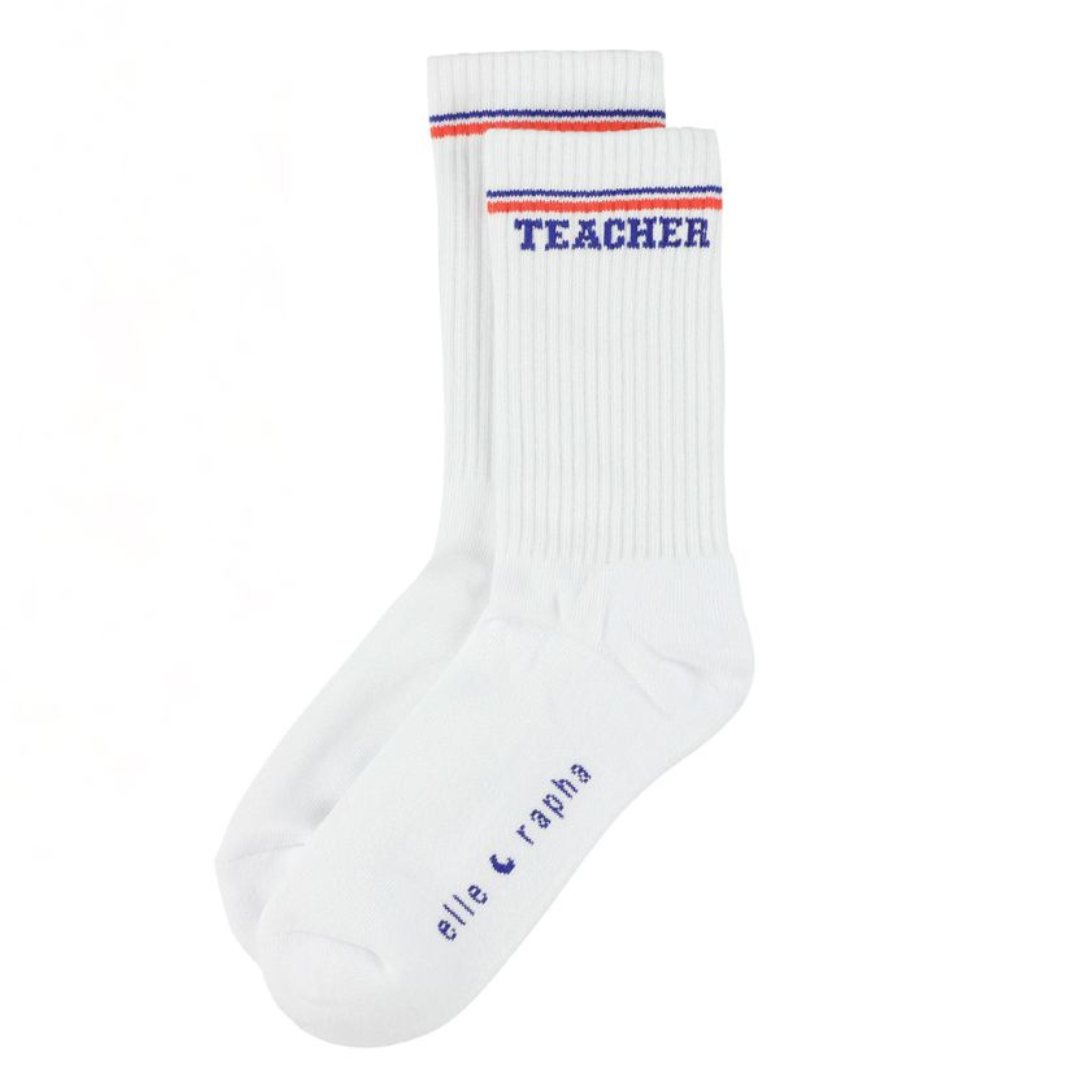 Ella and Rapha Magic Teacher calzini bianchi 37-41 cotone