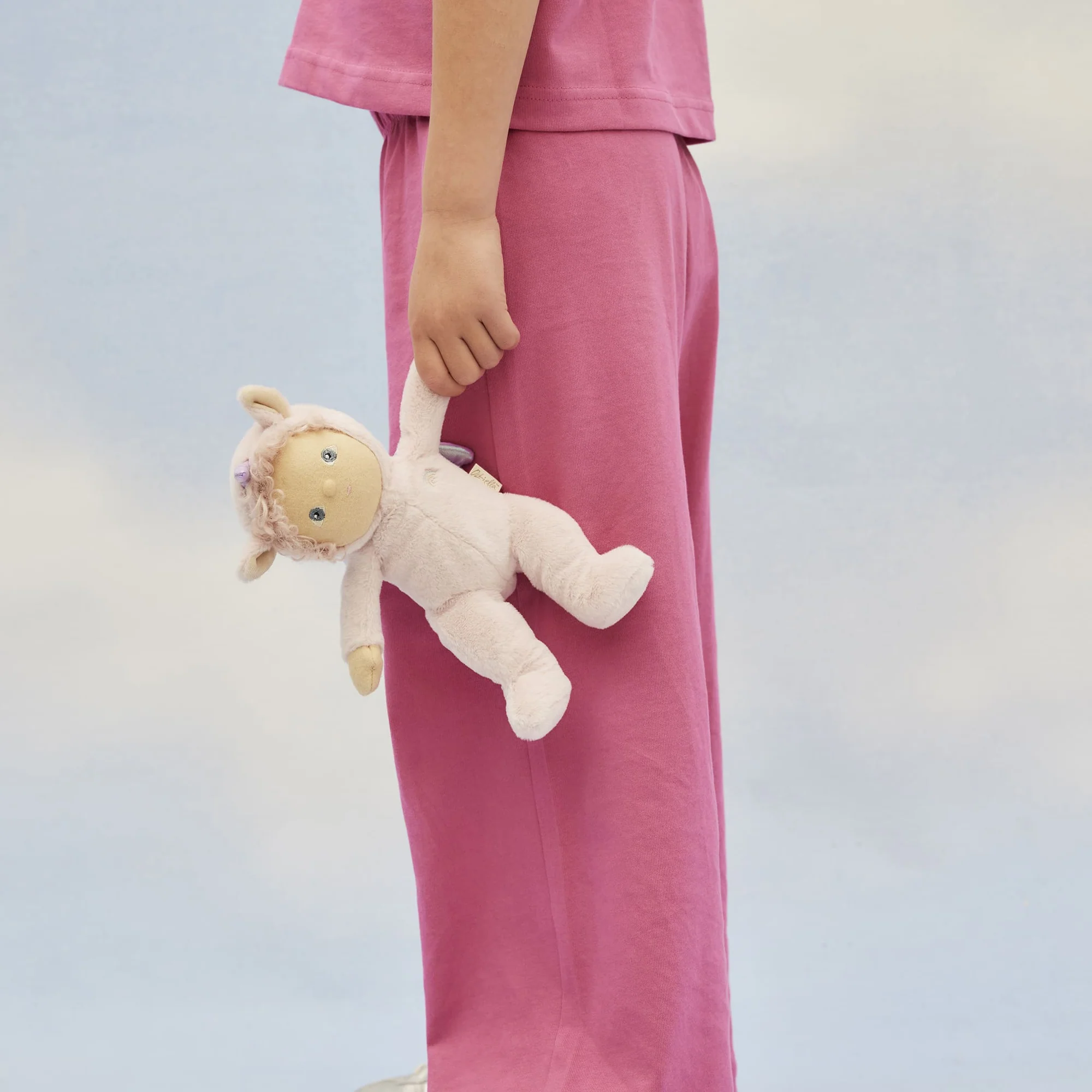 OlliElla Dinky Dinkums Una Unicorn bambola doudou rosa morbida