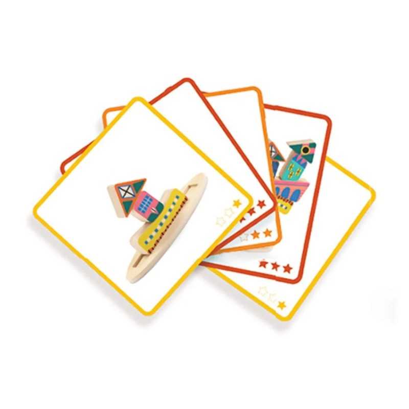 Djeco Ze Stakaboom gioco equilibrio legno 20 modelli