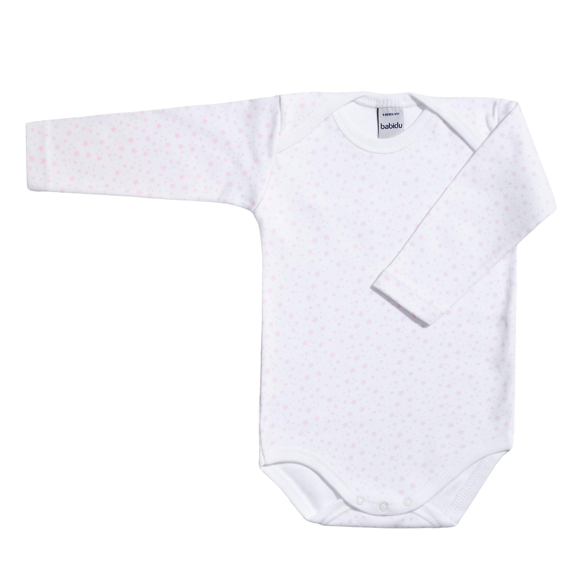 Babidu Body Manica Lunga Stelle Cotone 3-24 Mesi