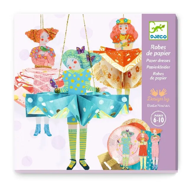 Djeco Paper Dresses set artistico carta dai 6 anni