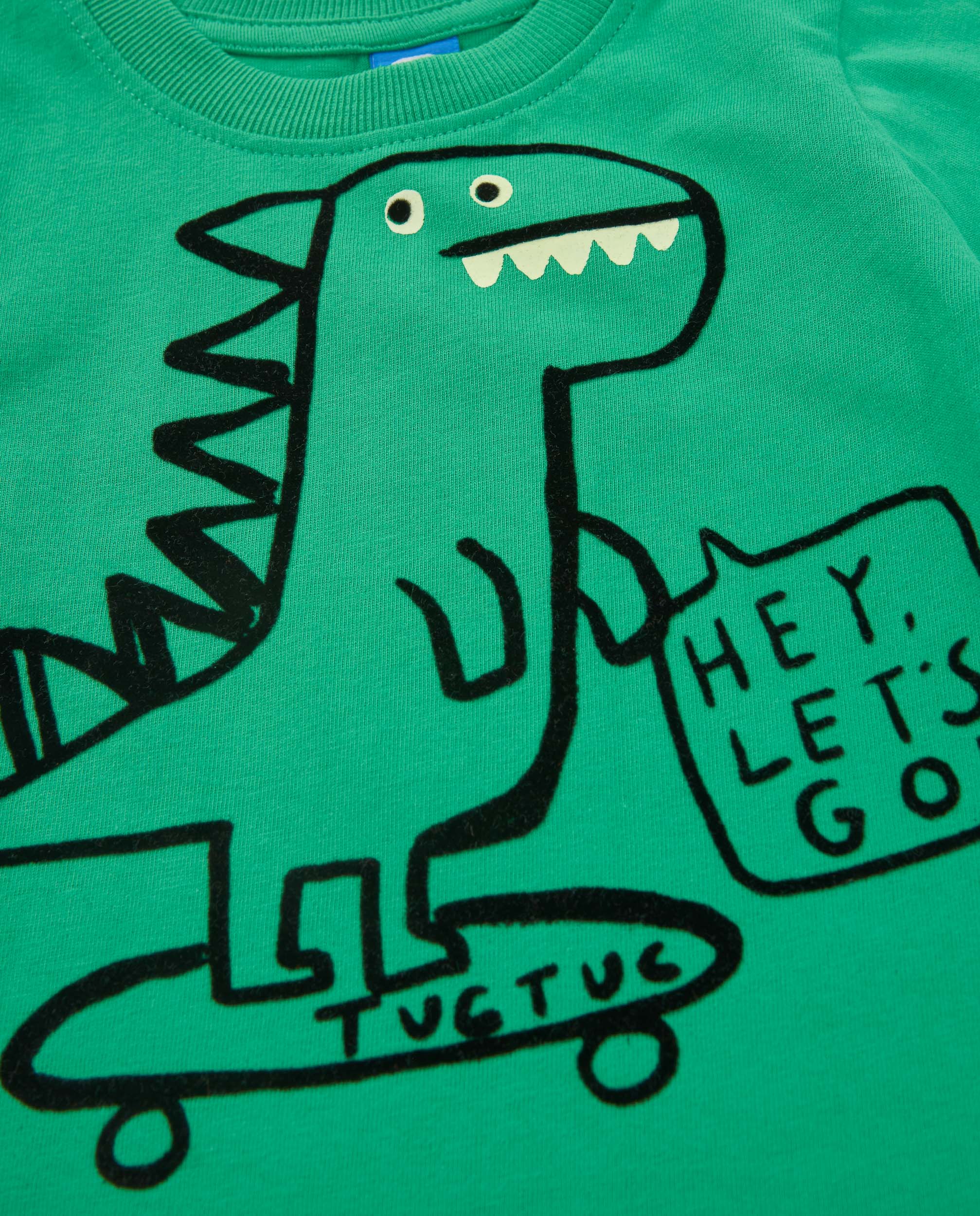 Tuc Tuc maglietta bimbo verde dinosauro