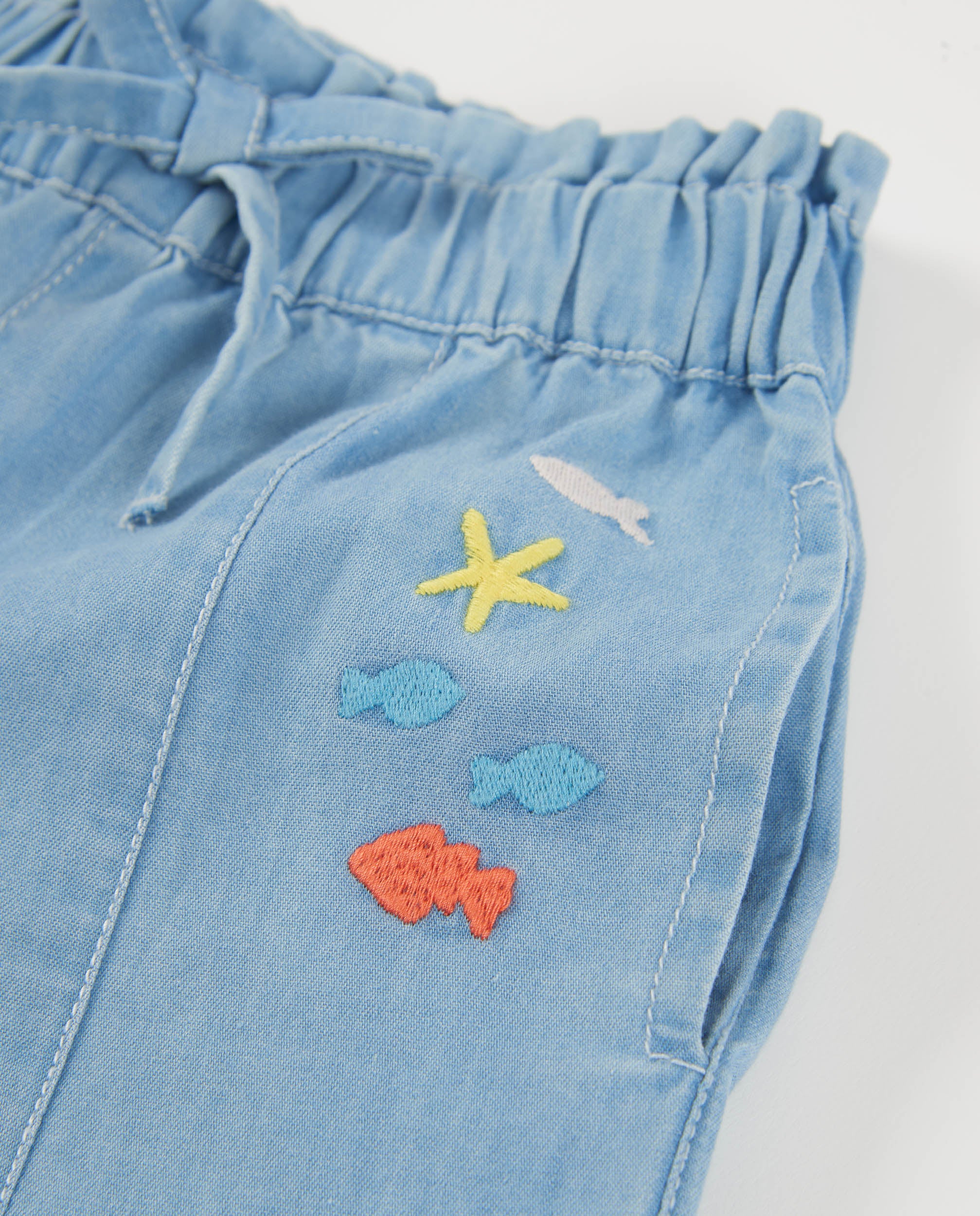 Tuc Tuc pantaloni denim chiaro bambina culotte