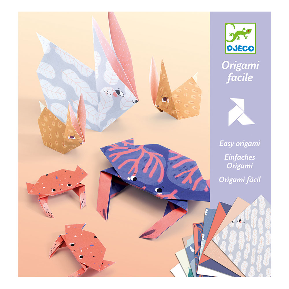 Djeco Origami Family Animali kit origami 24 fogli