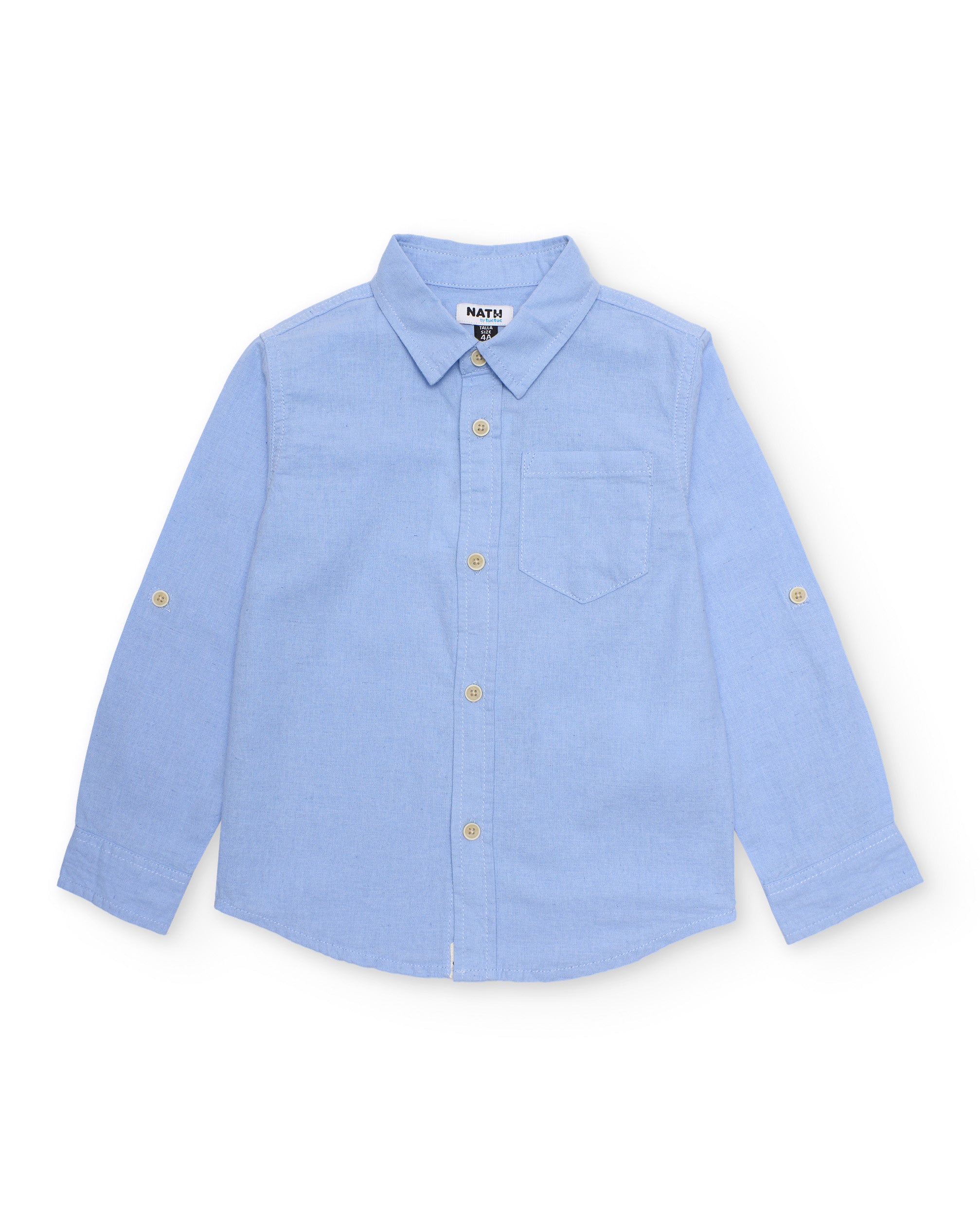 Tuc Tuc camicia bambino azzurra con taschino