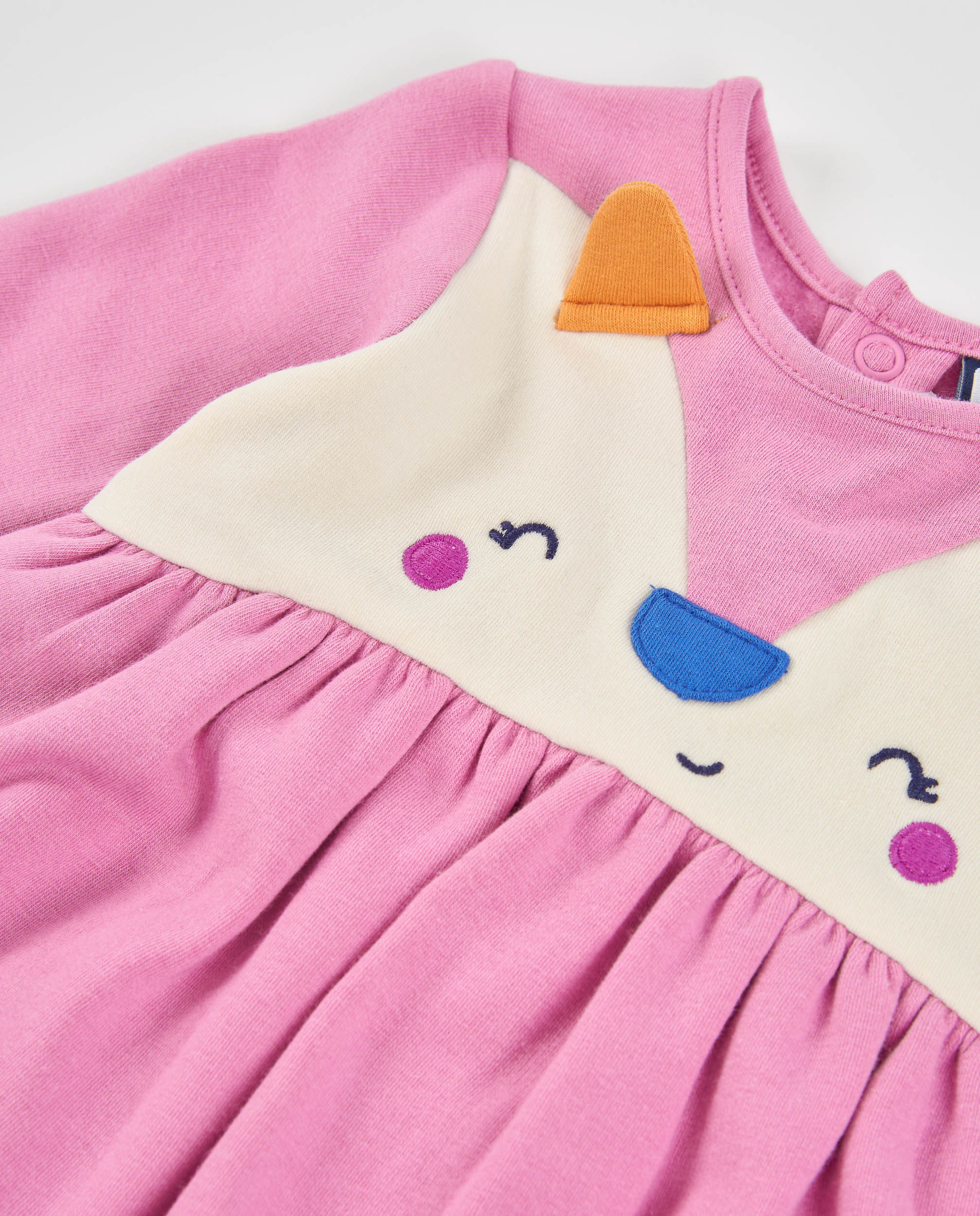 Tuc Tuc vestito neonata pile rosa animali