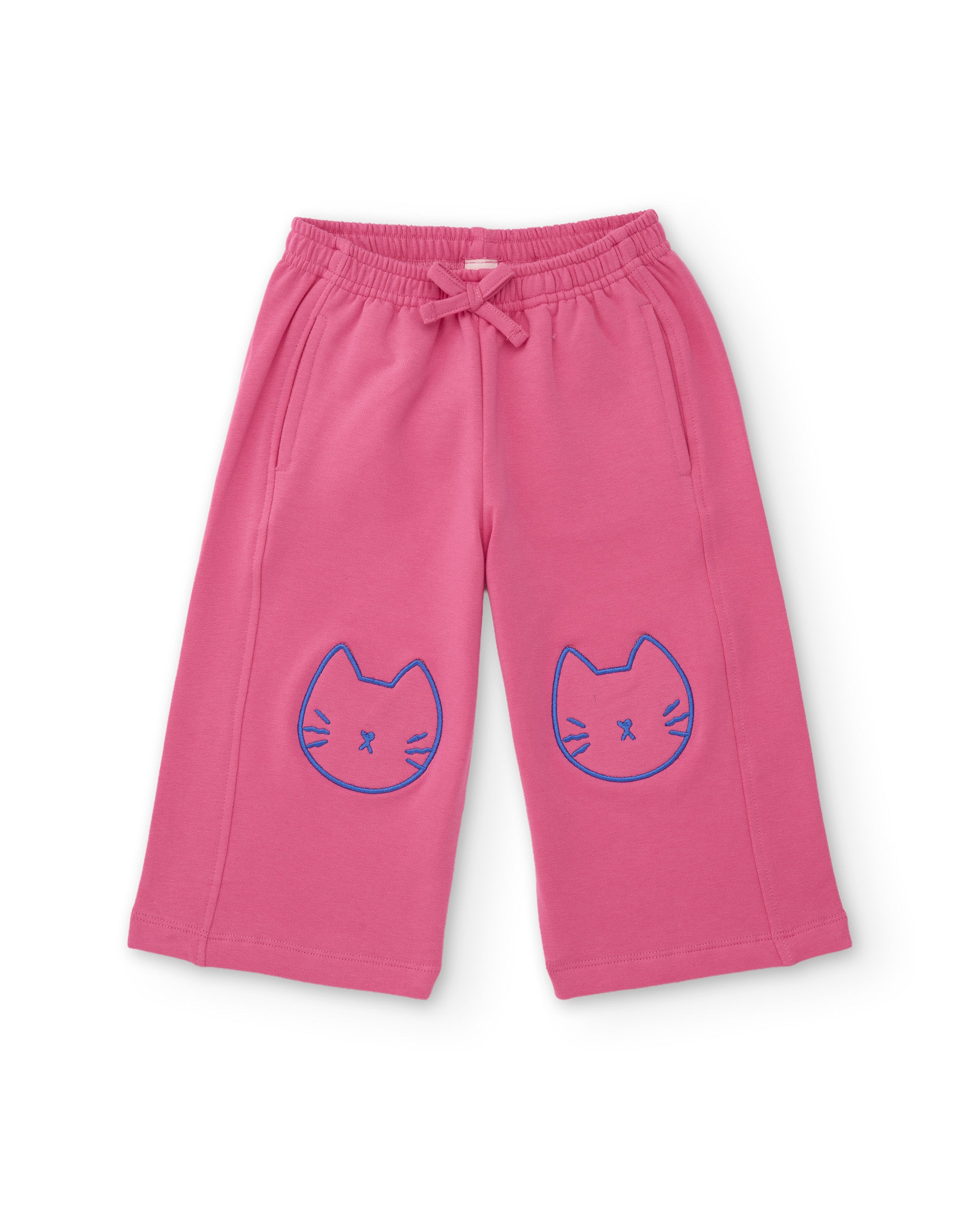 Tuc Tuc Meow Meow pantaloni felpa rosa ricamo gatto
