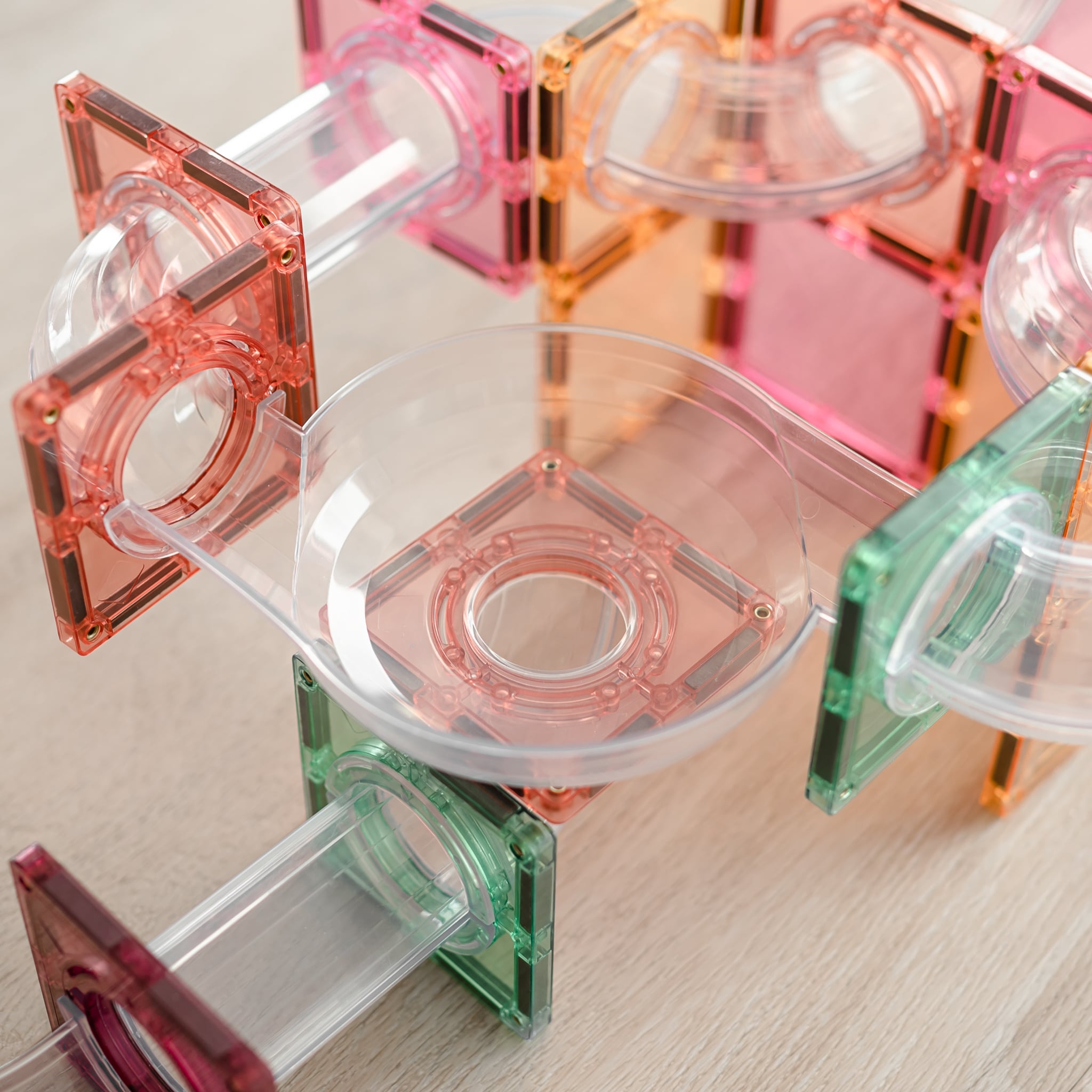 Connetix Pastel Ball Run costruzioni magnetiche 80 pezzi