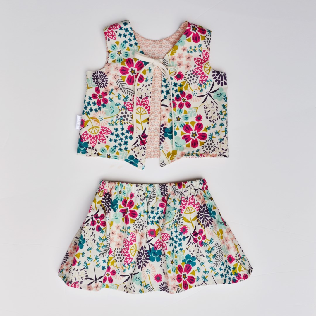 Cloud9 Fabrics Way of Flowers tessuto cotone organico fiori