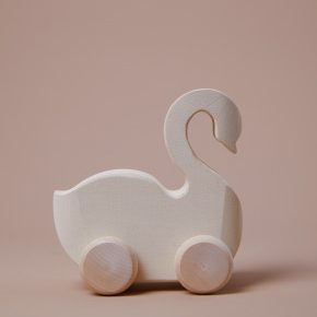 Raduga Grez Cigno Gioco Legno su Ruote 13 cm