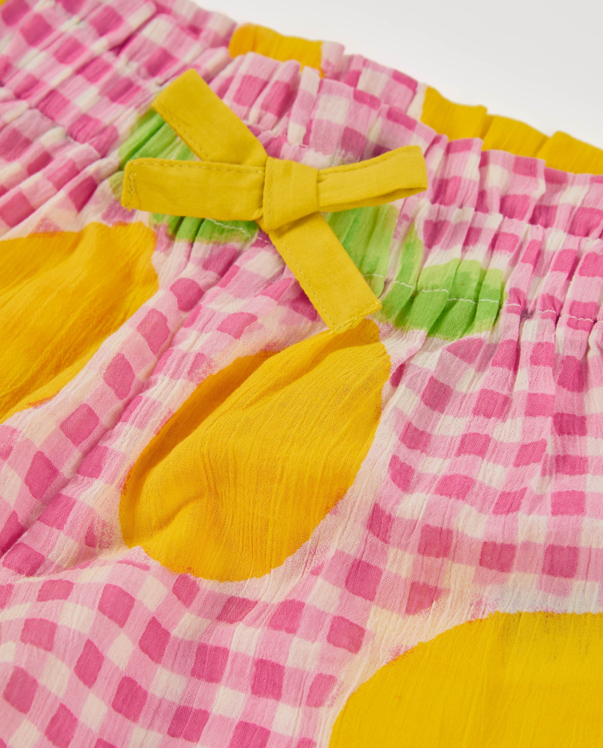 Tuc Tuc shorts bimba rosa limoni estivi