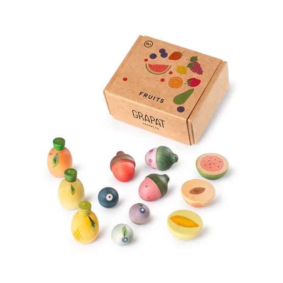 Grapat Rainbow Fruit frutta in legno 12 pezzi