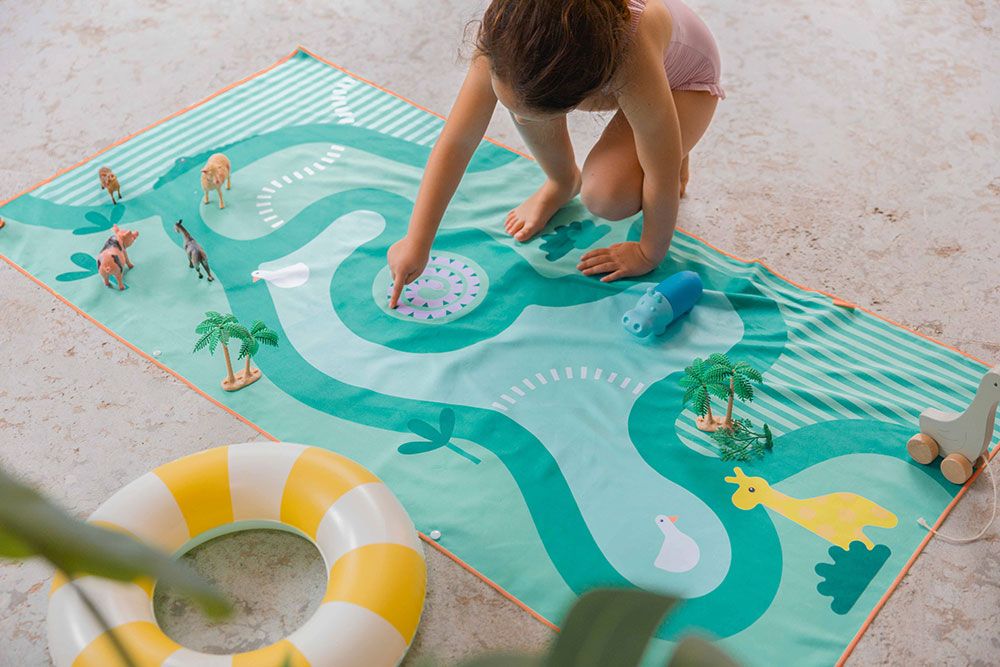 Quut Safari telo mare gioco 70x140 cm microfibra
